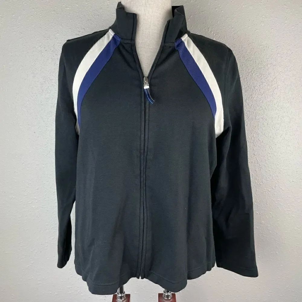 Liz Claiborne Petite Full Zip Jacket Size Petite M EUC